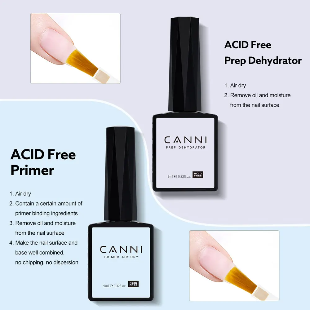 CANNI HEMA FREE 9ml Nail Gel Polish Kit Great Coverage Color Gel Set Nail Manicure Soak Off UV LED Christmas Red Gift Gel Nail