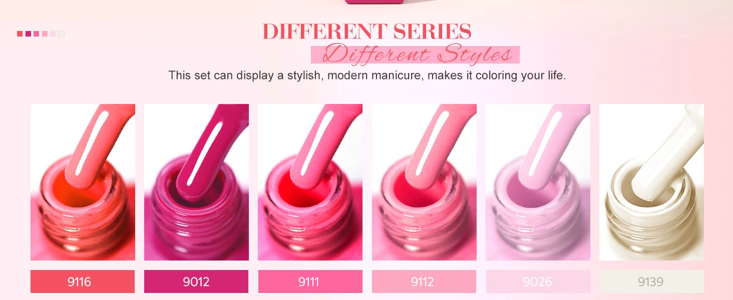 CANNI HEMA FREE 9ml Nail Gel Polish Kit Great Coverage Color Gel Set Nail Manicure Soak Off UV LED Christmas Red Gift Gel Nail