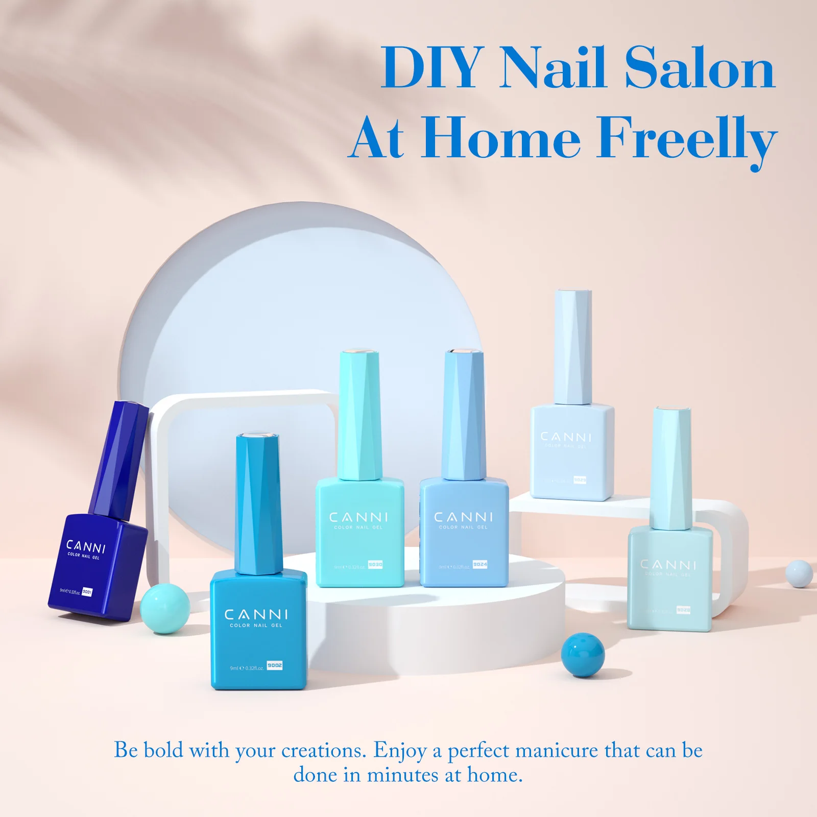 CANNI HEMA FREE 9ml Nail Gel Polish Kit Great Coverage Color Gel Set Nail Manicure Soak Off UV LED Christmas Red Gift Gel Nail