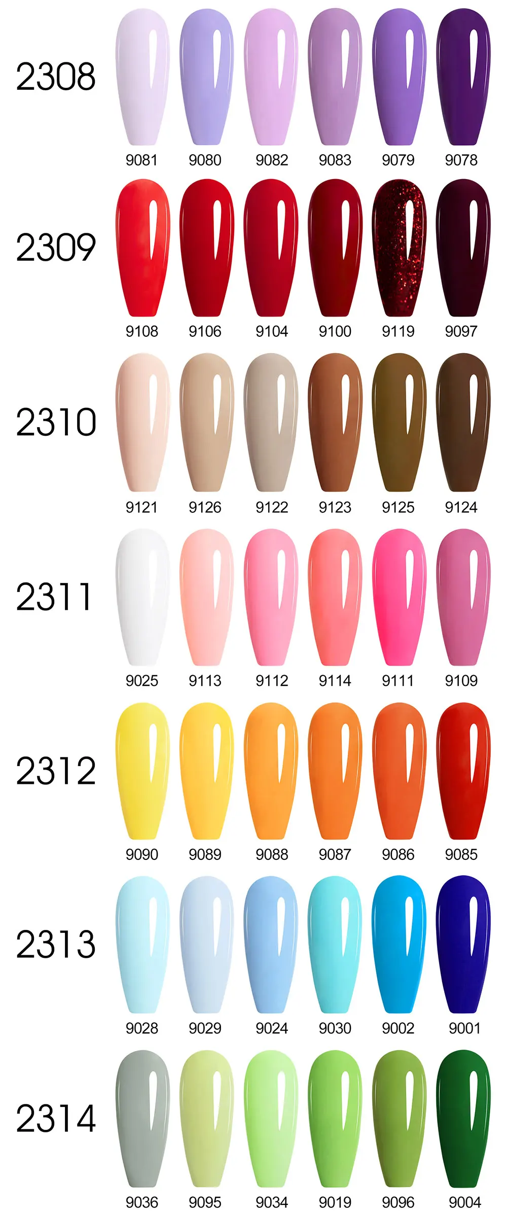 CANNI HEMA FREE 9ml Nail Gel Polish Kit Great Coverage Color Gel Set Nail Manicure Soak Off UV LED Christmas Red Gift Gel Nail