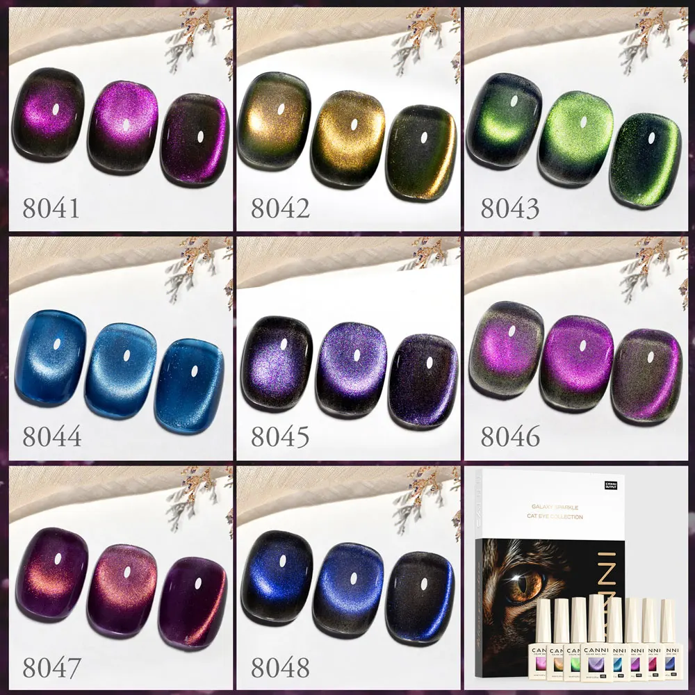 CANNI HEMA FREE 9ml Nail Gel Polish Kit Great Coverage Color Gel Set Nail Manicure Soak Off UV LED Christmas Red Gift Gel Nail