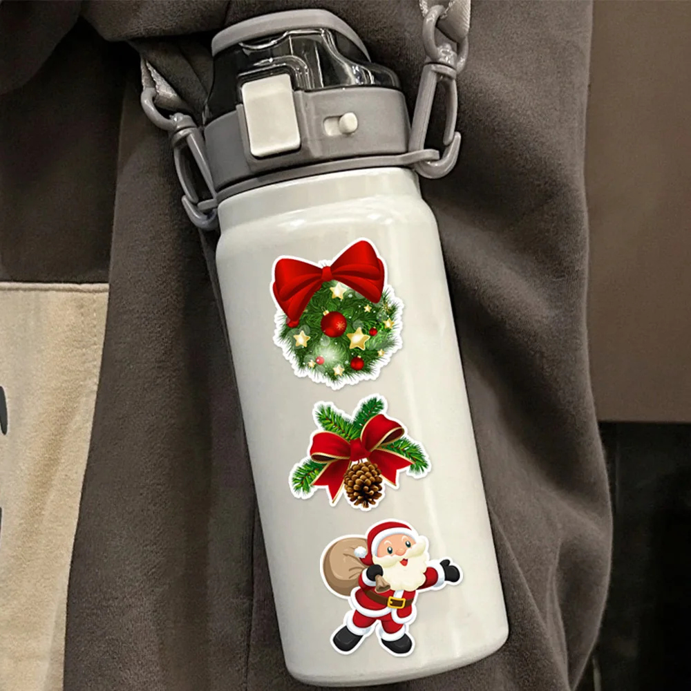 50/100PCS Christmas Series Cartoon Festival Fun Graffiti Stickers DIY Manual Scrap Book Tablet Decorative Stickers 