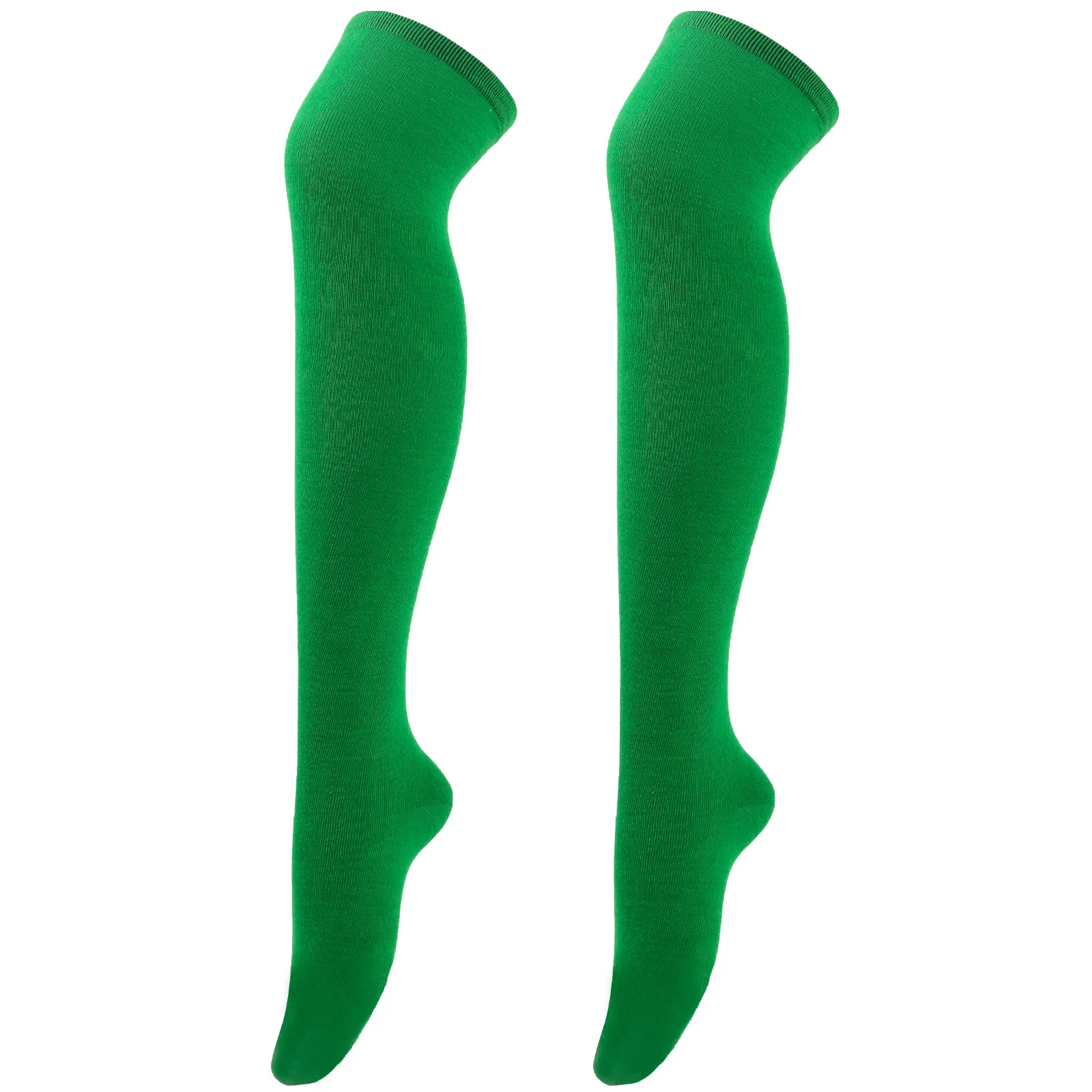 Christmas Stockings Over Knee Long High Socks Women Halloween Striped Stockings Dance Cosplay Performance Solid Colors Leggings