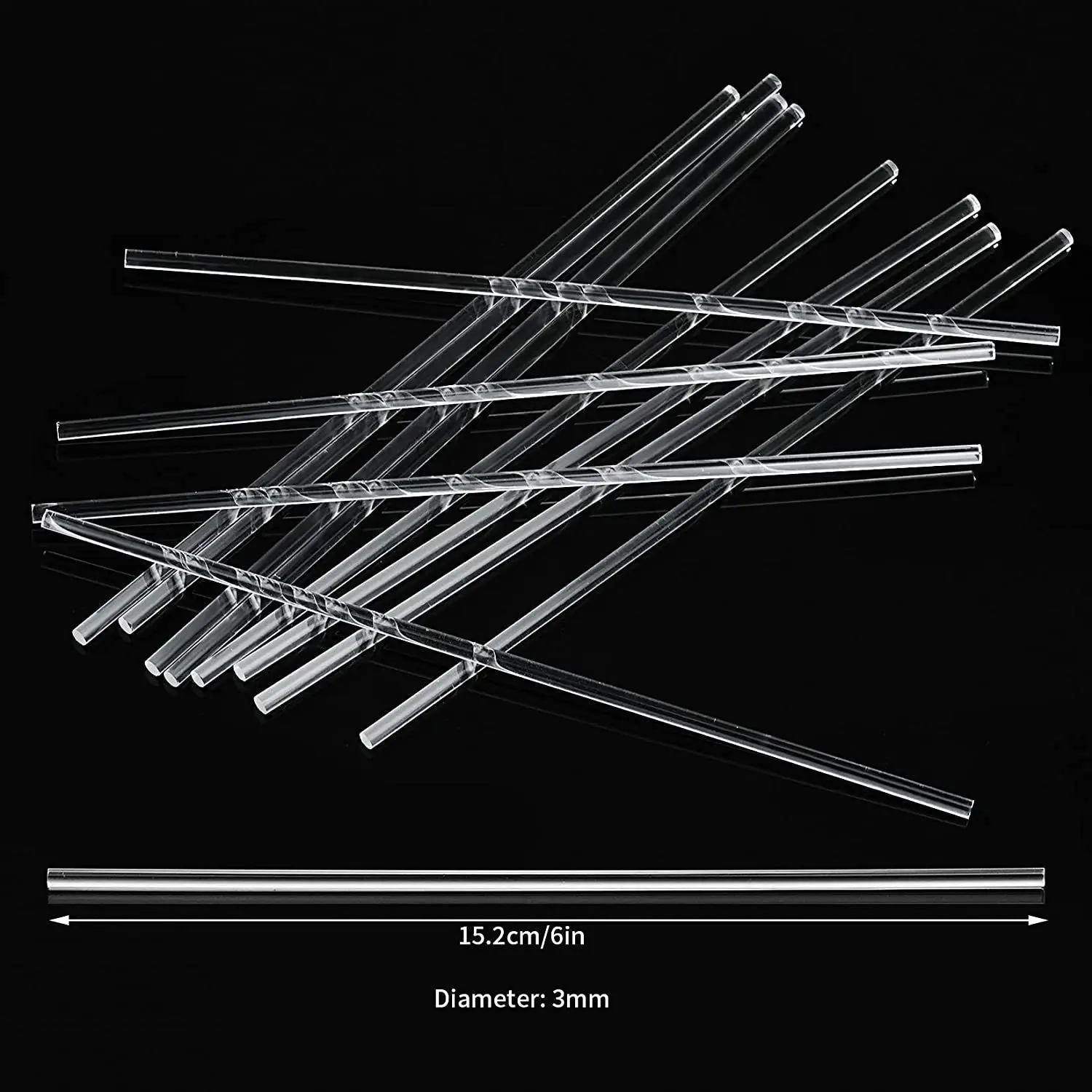 Acrylic Lollipop Sticks Cake Pops Sticks Candy Treat Sticks for Halloween Christmas Cupcake Toppers Chocolate Cookie Dessert 