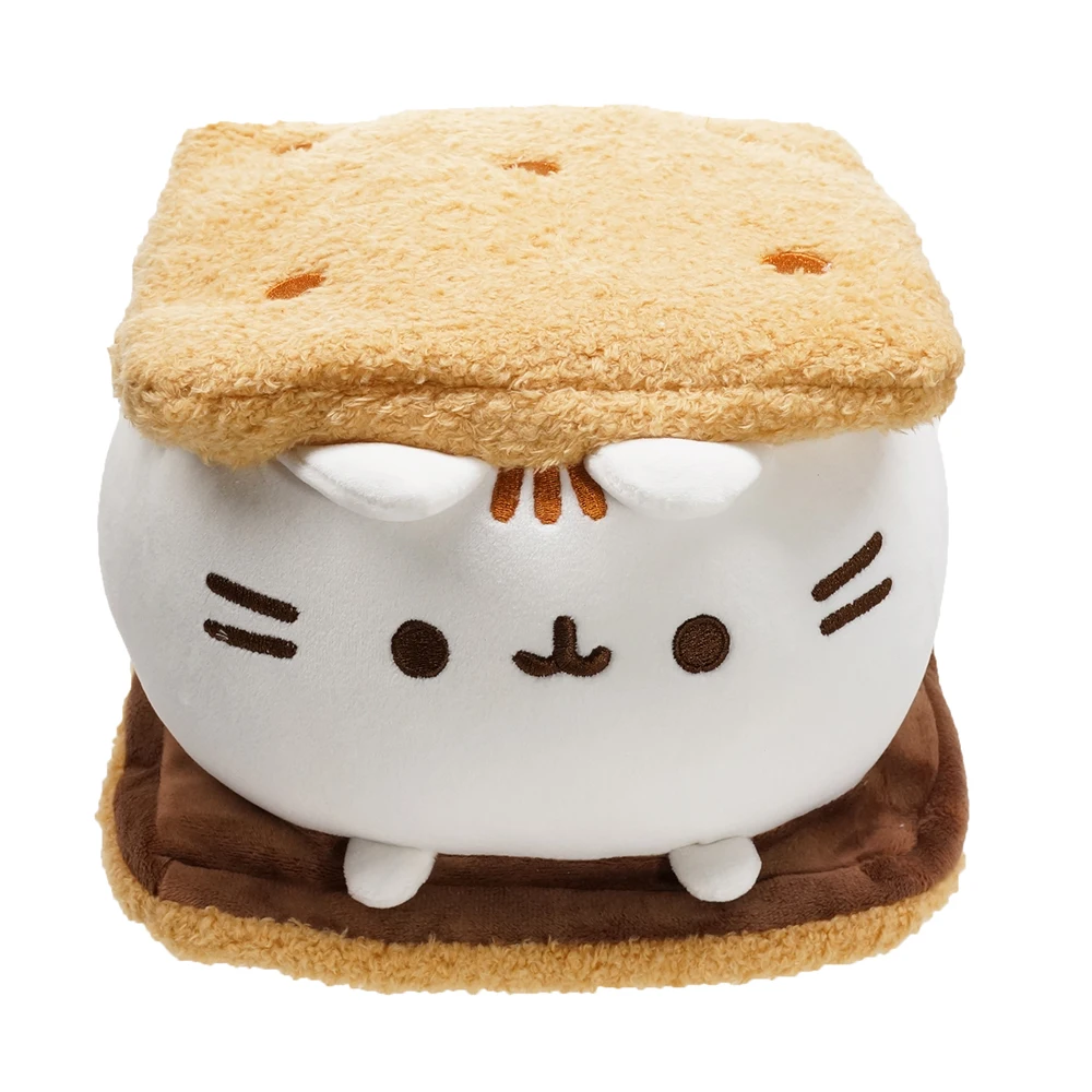 Cute Animal hamburger Cat soft Stuffed Pussy Christmas Gift Toys for Christmas 14cm