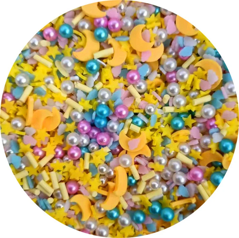 Mixed Xmas Snowfake Slices Slime Christmas Polymer Clay Sprinkles Crafts soft Clay Nail Shaker DIY Crystal Mud Filler Accessorie