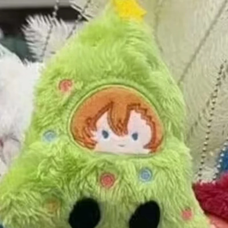 Anime Bungo Stray Dogs Christmas Tree Plush Doll Cartoon School Bag Pendant Creative Car Key Fighting Anime Peripheral Gift