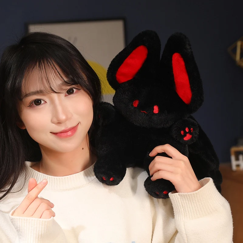 15cm/25cm/35cm Kawaii Bat Rabbit Plush Toys Cute Bat Plush Pendant Keychain Backpack Decor Doll Girthday Christmas Gift For Kids
