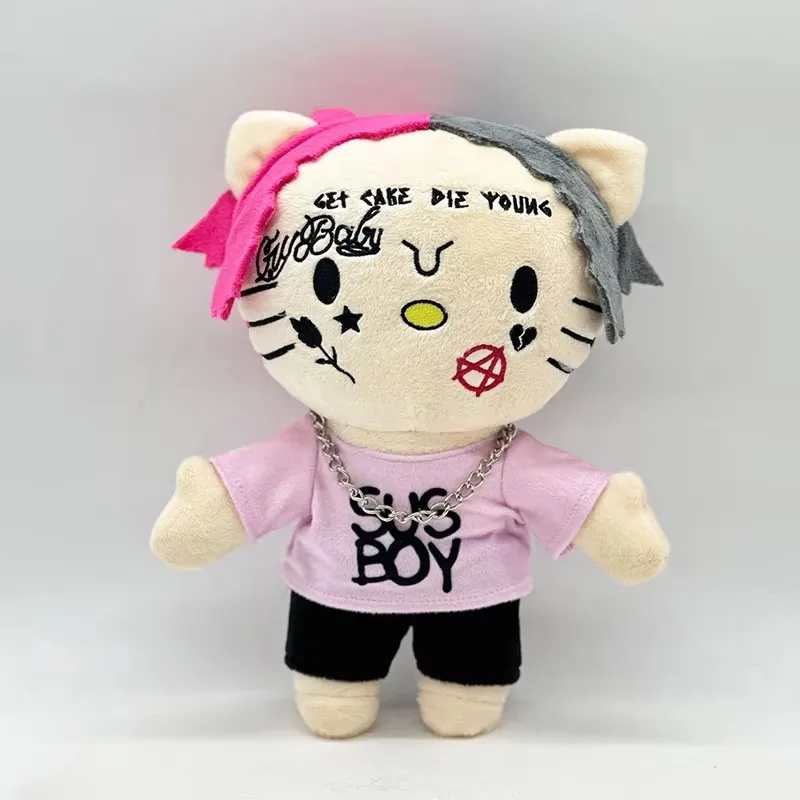 22cm LIL PEEP Plush Plush Toy Kawaii Anime Plushie Doll Soft Stuffed Anime Plush Toys for Christmas Birthday Gift For Kids