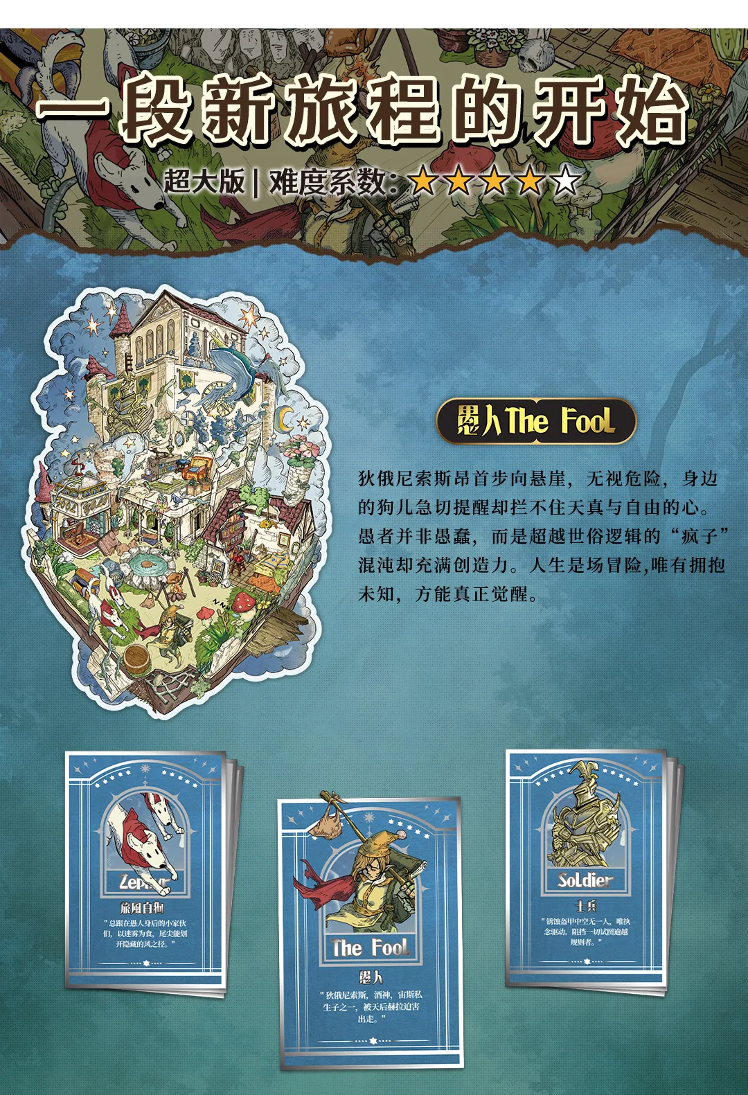 Kawaii The Magician 3D The Empress Landscape Sticker DIY Pocket Cabin Scene Christmas gifts