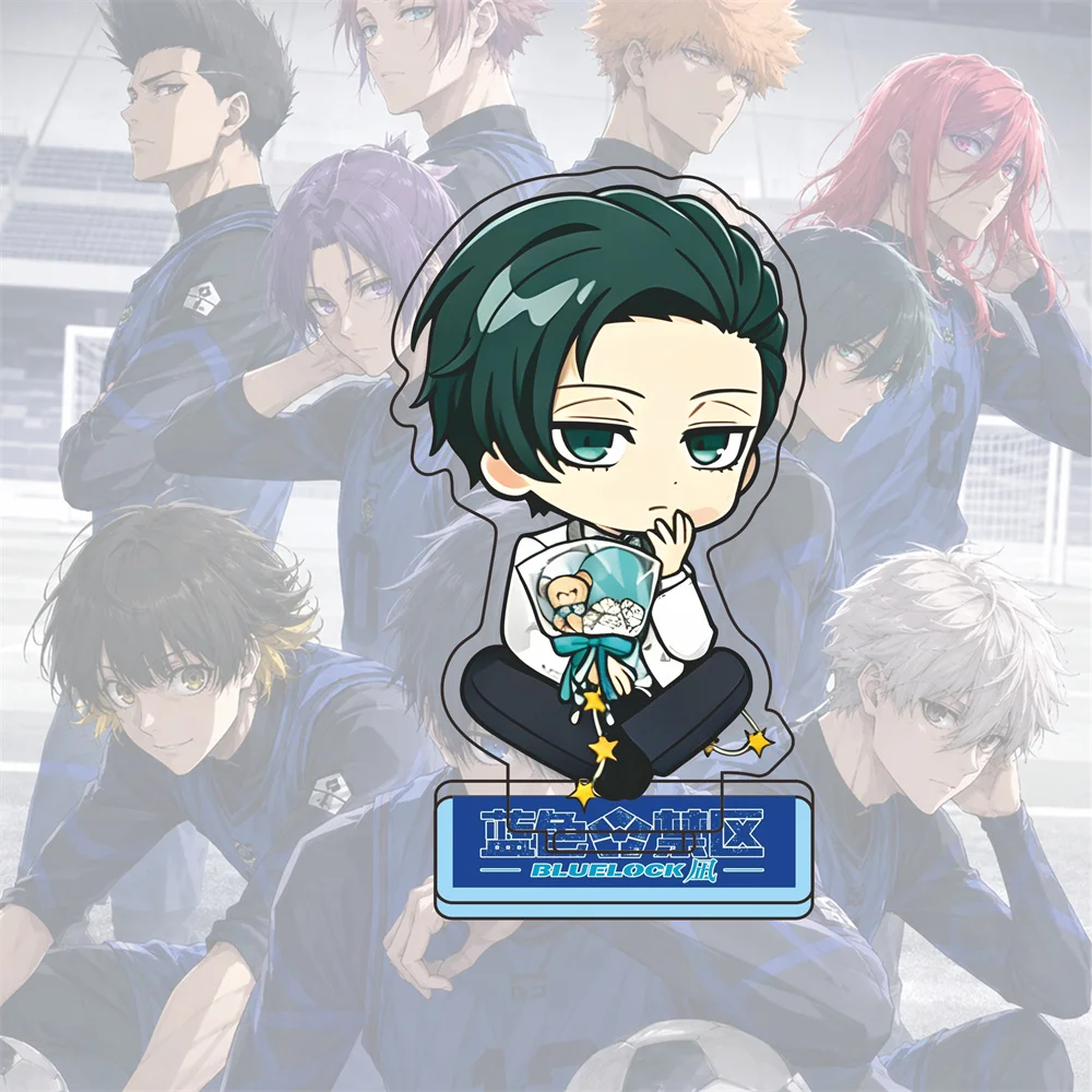 Hot Anime BLUE LOCK Acrylic Keychain Bachira Meguru Chigiri Hyōma Model Figure Cosplay Birthday Fans Christmas Gift 10CM
