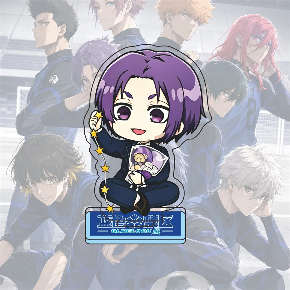 Hot Anime BLUE LOCK Acrylic Keychain Bachira Meguru Chigiri Hyōma Model Figure Cosplay Birthday Fans Christmas Gift 10CM