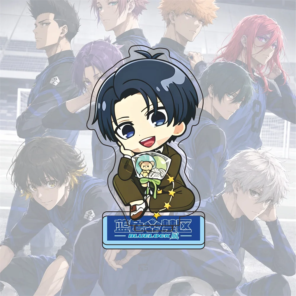 Hot Anime BLUE LOCK Acrylic Keychain Bachira Meguru Chigiri Hyōma Model Figure Cosplay Birthday Fans Christmas Gift 10CM