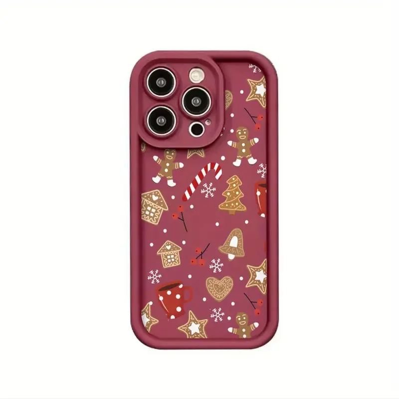 Cute Christmas Theme Pattern Phone Case for iPhone 18 17 Pro Max 16 Plus 15 14 13 12 11 Pro Max XS X 7 8 Plus SE 2022 16E Cover