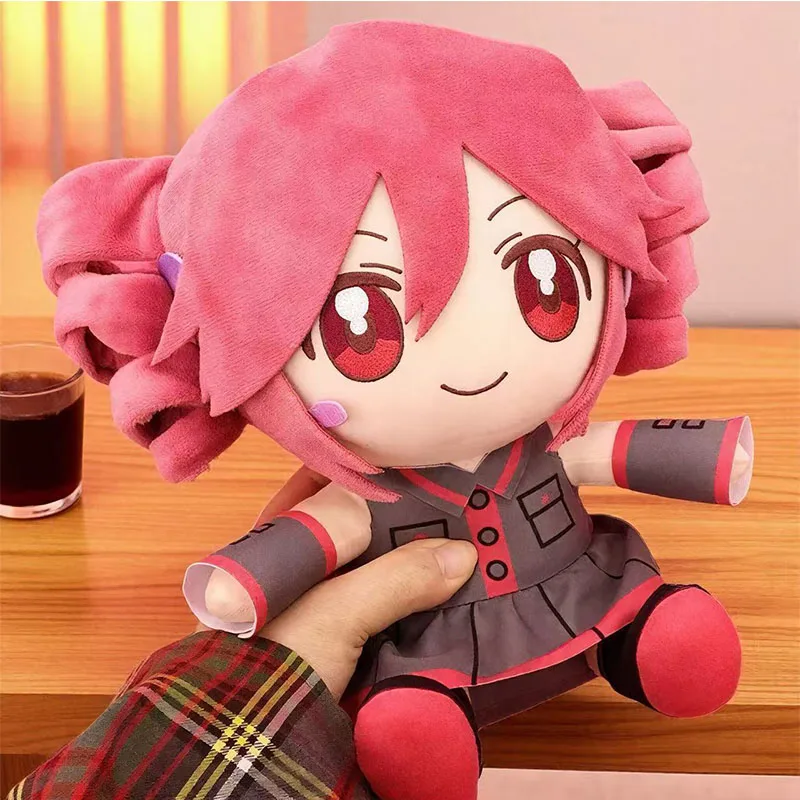 New Hot Kasane Teto Plush Toy Soft Doll Stuffed Plushies Figure Anime Cosplay Cartoon Birthday Present Christmas Gift for Fans
