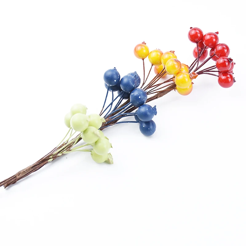 20/50pcs Artificialflower pomegranate diy gift candy box Christmas festival party Home Decor Wedding arch bouquet hairpin brooch