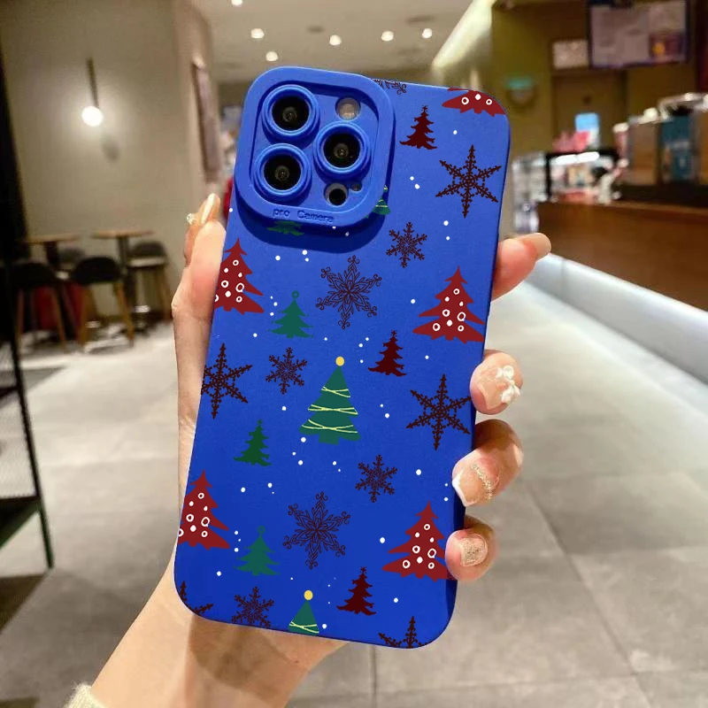 Christmas Tree Graphic Phone Case For Samsung Galaxy S26 S25 S24 S23 Ultra S22 Plus S21 FE A16 A35 A55 A34 A54 A33 A53 A52 Cover