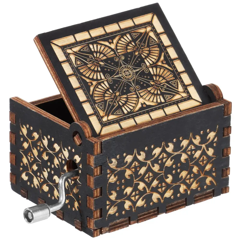 You Are My Sunshine Engraved Hand-Cranked Wooden Musical Box Suitable Gifts for Birthday Christmas Valentine's Day Thanksgiving