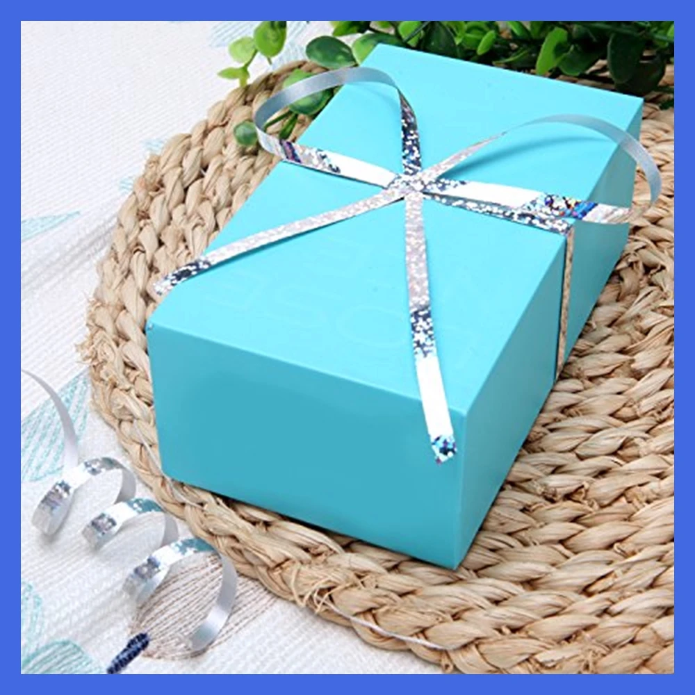 100 Yards Gold and Silver Curling Ribbon Shiny Balloon String Gift Wrapping Ribbon for Christmas Party Wedding Craft Flowers Dec