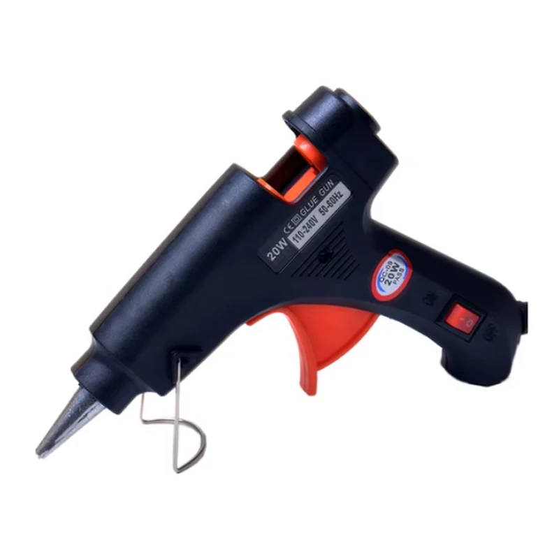 20W EU Plug glue gun.30pcs/10pcs rubber sticks. DIY mini electric heating temperature repair tool. Christmas and Halloween gifts