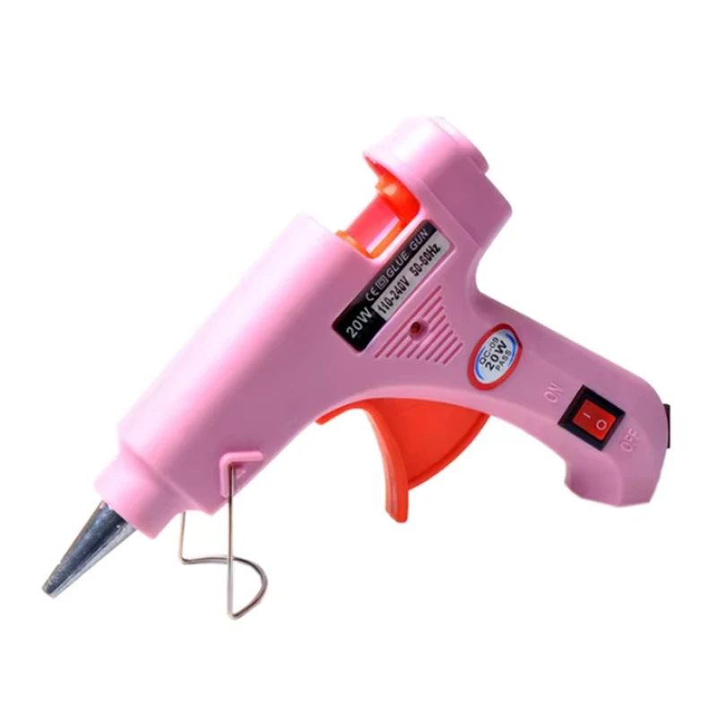 20W EU Plug glue gun.30pcs/10pcs rubber sticks. DIY mini electric heating temperature repair tool. Christmas and Halloween gifts