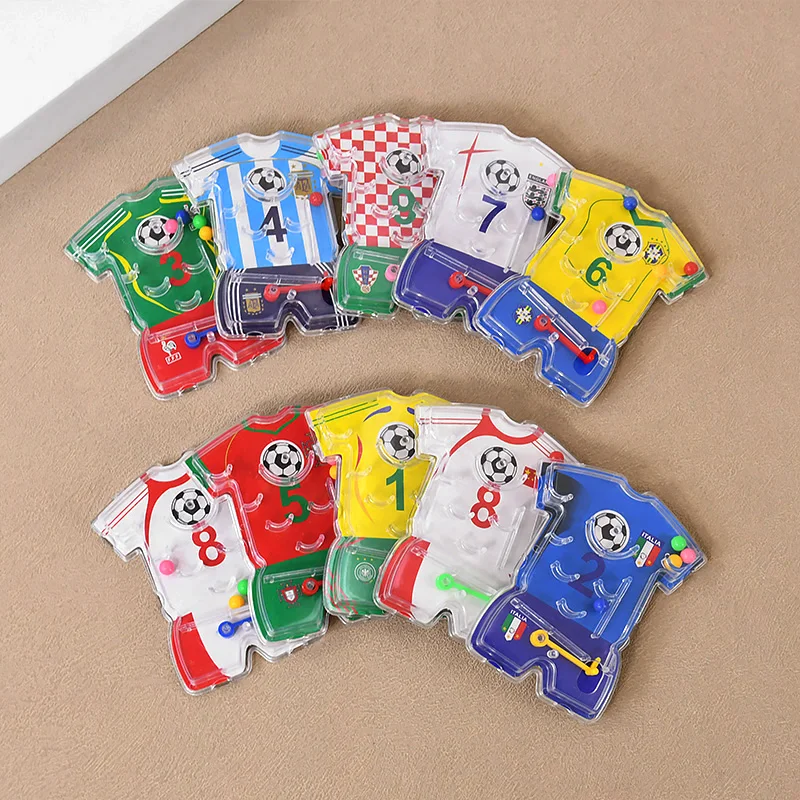 Soccer Party Favors Football Theme Bracelets Keychain Pin Ball Maze Game Toys Kids Birthday Party Pinata Fillers Christmas Gift