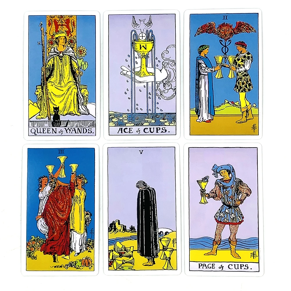 Hot-selling Tarot Cards A 78PCS Tarot Deck English Version Prediction Divination Board Game, Halloween and Christmas Gifts