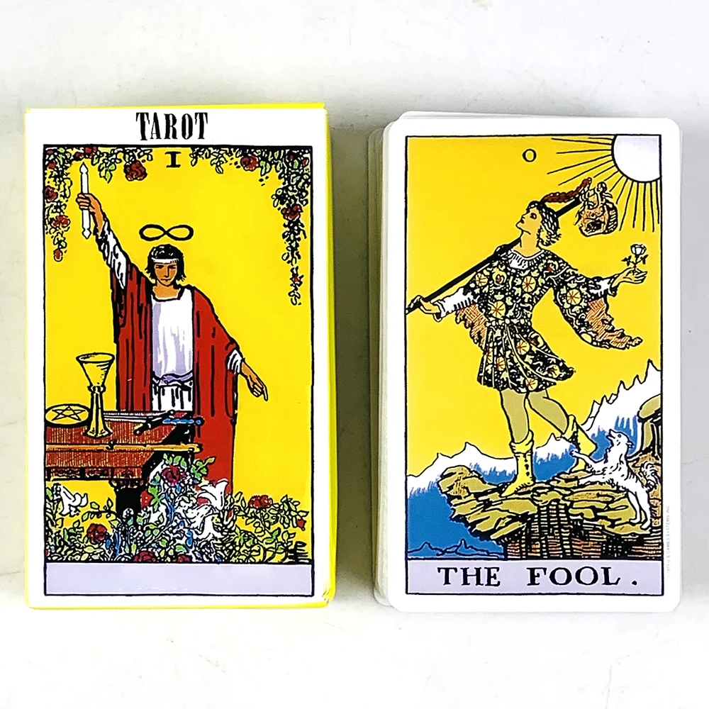 Hot-selling Tarot Cards A 78PCS Tarot Deck English Version Prediction Divination Board Game, Halloween and Christmas Gifts