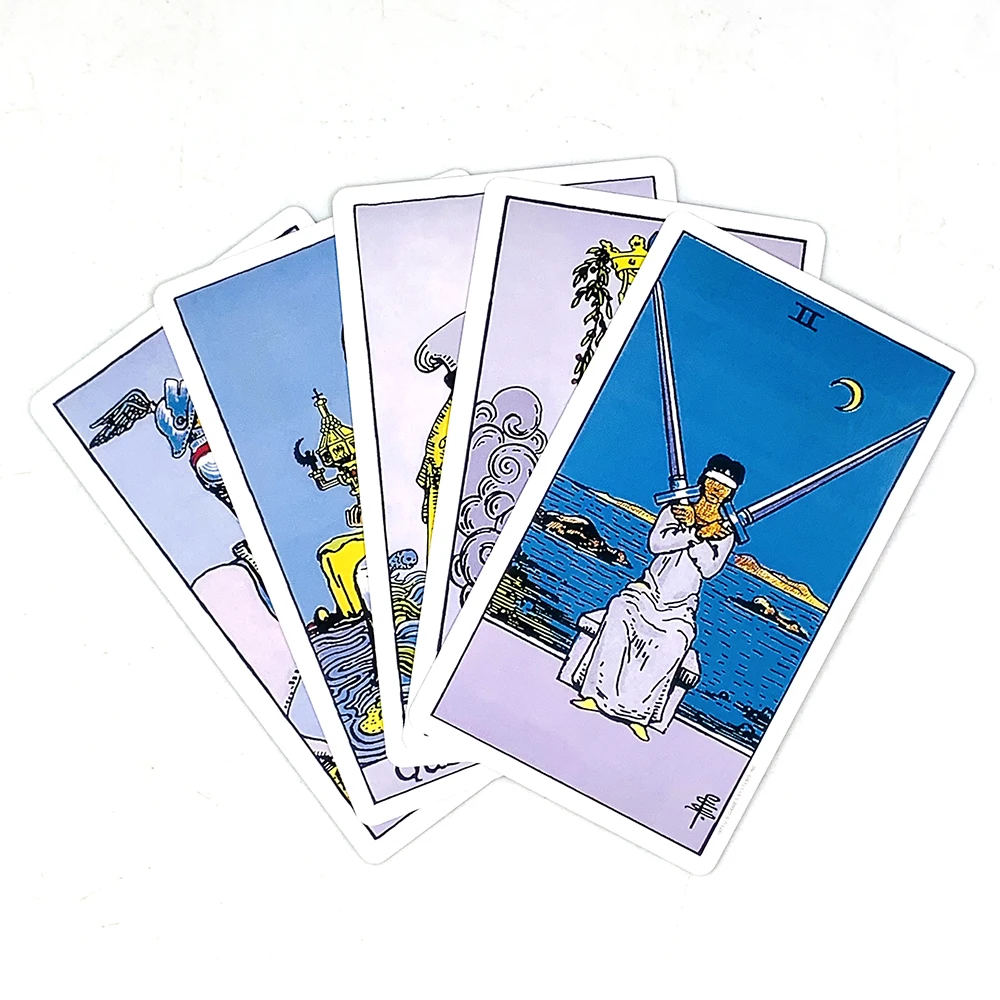 Hot-selling Tarot Cards A 78PCS Tarot Deck English Version Prediction Divination Board Game, Halloween and Christmas Gifts