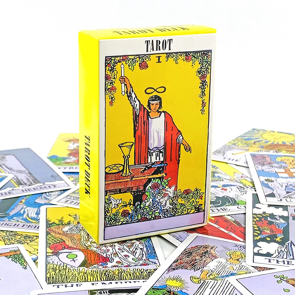 Hot-selling Tarot Cards A 78PCS Tarot Deck English Version Prediction Divination Board Game, Halloween and Christmas Gifts