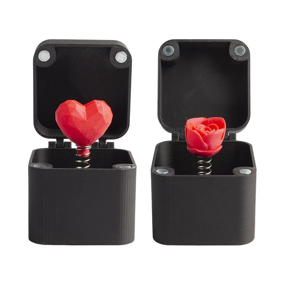 Love Rose Surprise Gift Boxs Christmas Fun Prank Gift Offices Desk Home Decor Valentine's Day Gift Decoration Toys