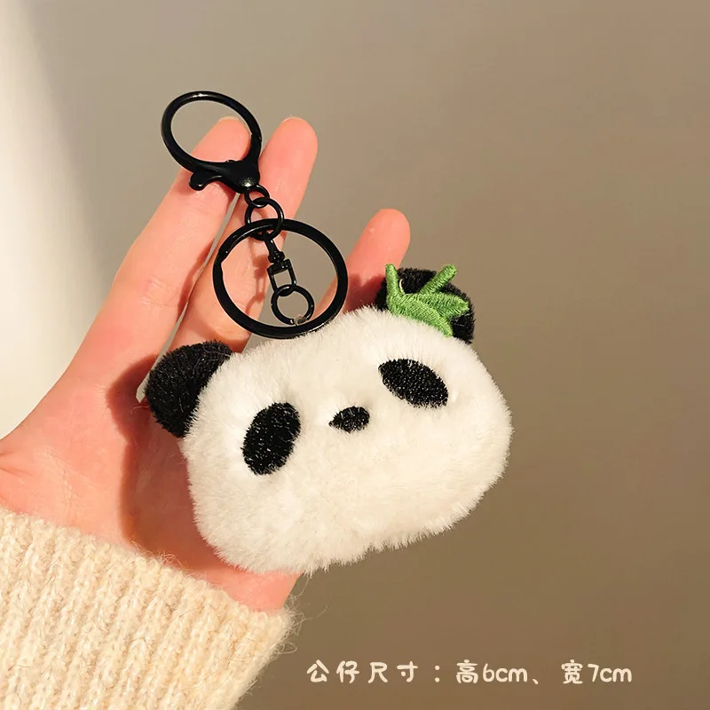 Cartoon Plush Doll Keychain Bag Charms Capybara Star Bear Rabbit Frog Panda Strawberry Bear Goose Doll Keychains Christmas Gifts