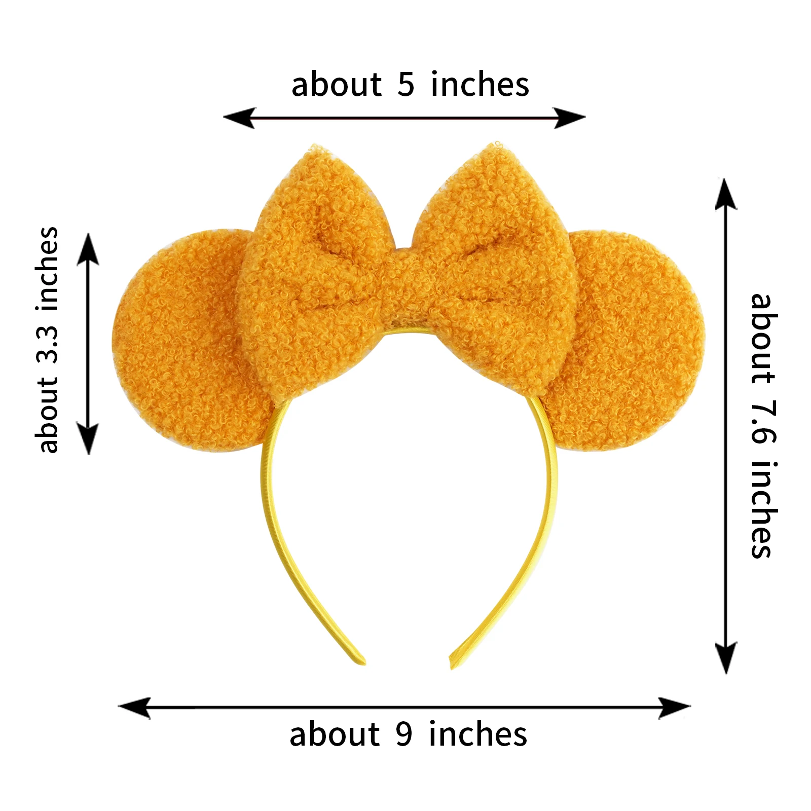 New Christmas Velvet Mouse Ear Headband Cute Ear Headband Halloween Birthday Girl Cosplay Costume Party Decoration Headband