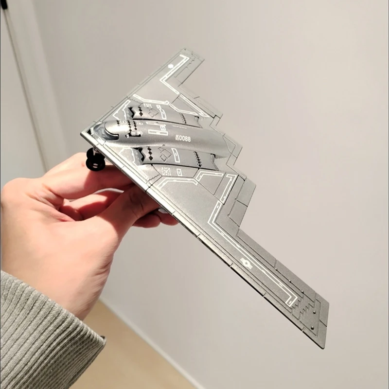 1:200 Creative Military Series Building Blocks The B2 Ghost Stealth Bomber Fighter Model Home Decor Toys For Kids Christmas Gift