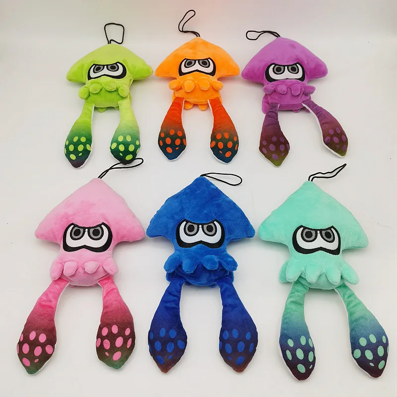 25cm Original Splatoon Inkling Squid Plush Doll Toy Stuffed Animal Doll Pendant Switch Game Cute Christmas Gift for kids