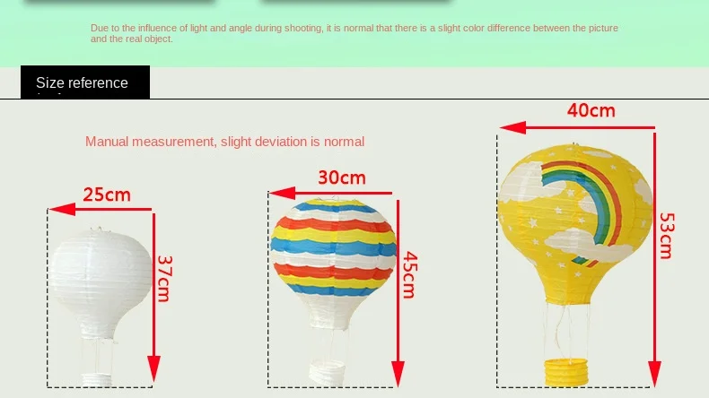 12inch 30cm DIY Hanging Hot Air Balloon Paper Lanterns Reusable Party Ball Lamps Decor Halloween Christmas Wedding Birthday