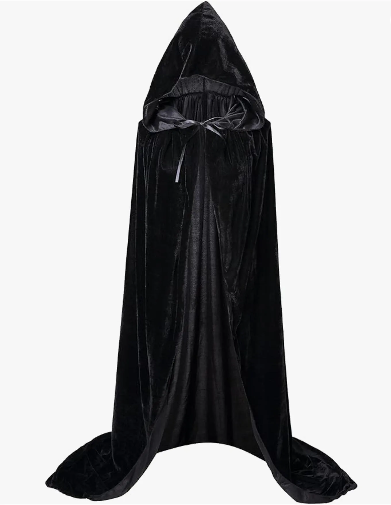 Christmas Pleuche Velvet Cloak Cape Hooded Medieval Costume Witch Wicca Vampire Halloween Christmas Cosplay Costume Cape