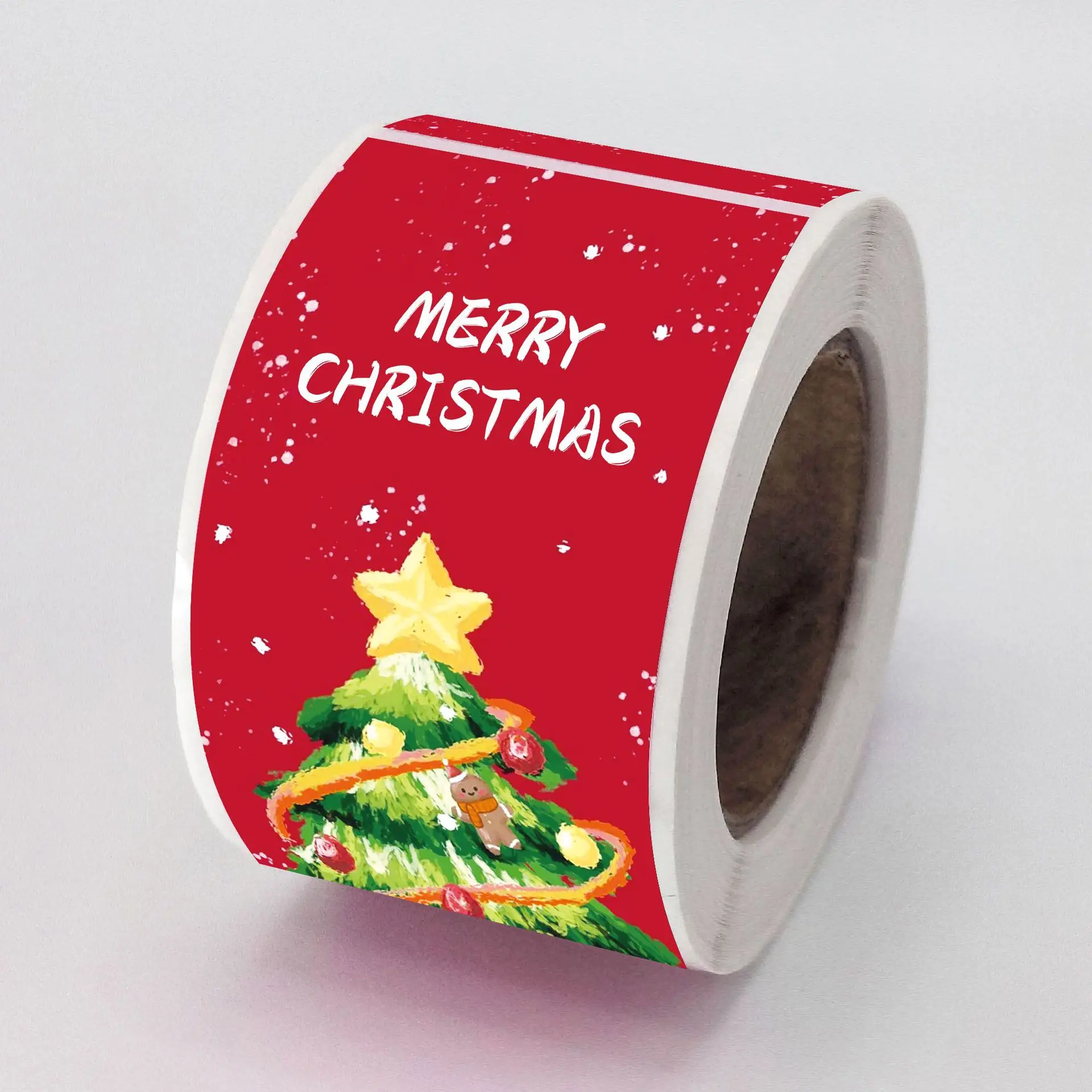 150pcs/roll, Christmas Gift Packaging Sticker Labels, Gift Box Decor Bag Packaging Label, Sealing Decals, Party Favo