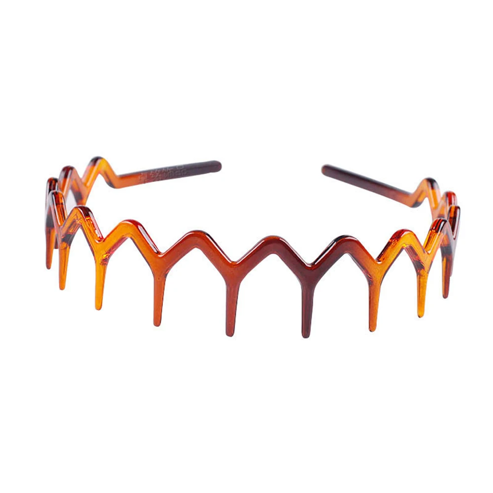 New Headband Hair Comb Zigzag Band Notched Headband Woman Man Girl Christmas Birthday Gift Rescue Broken DIY Hair Accessories