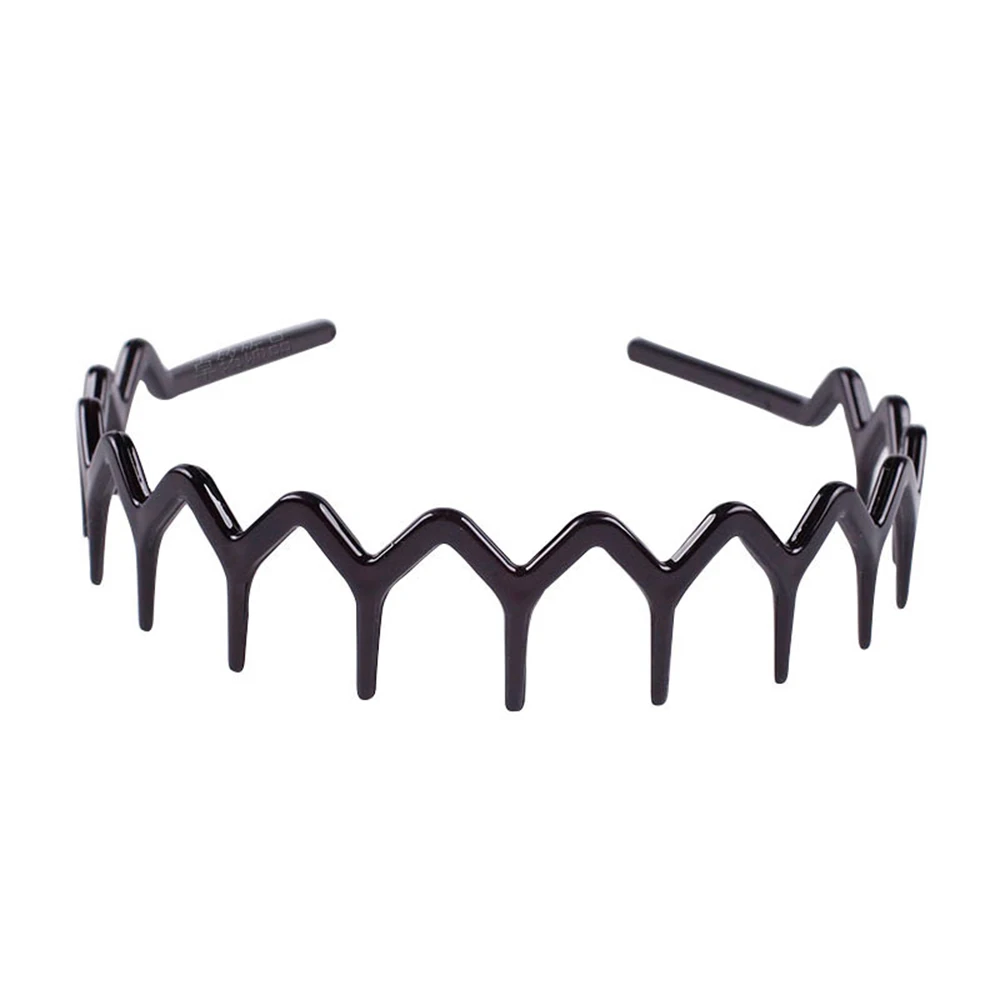 New Headband Hair Comb Zigzag Band Notched Headband Woman Man Girl Christmas Birthday Gift Rescue Broken DIY Hair Accessories