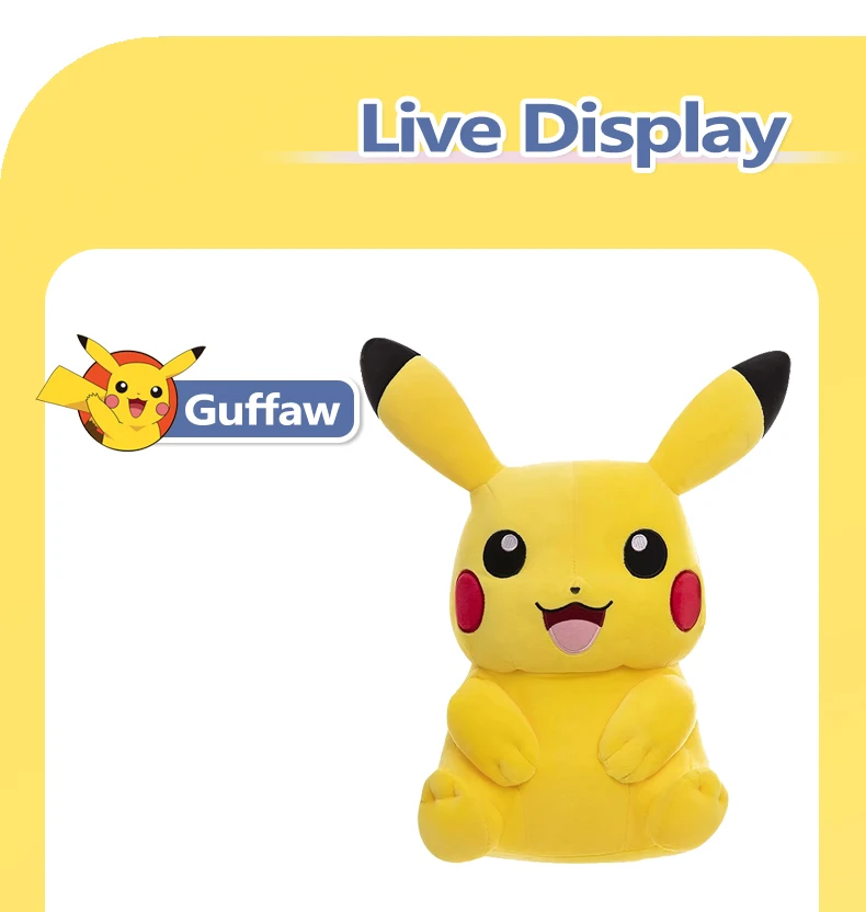 Pokemon Kawaii Pikachu Cute Stuffed Toys High-Quality Anime Throw Pillow Birthday Christmas Gift for Children Friends Boys Girls