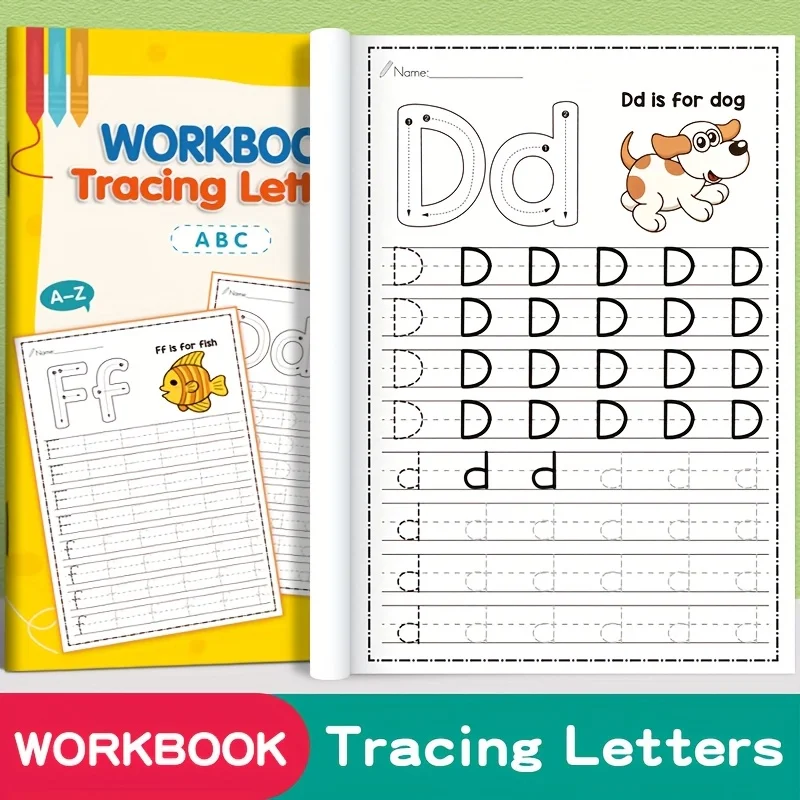 Children's Alphabet Practice Book - Alphabet Learning and Creative Coloring Activities, Developing Writing Skills, Back-To-School Supplies, Easter and Christmas Gifts, Preschoolers, Alphabet Learning Book, Preschool Activities, Fun Illustrations, Engaging Illustrations