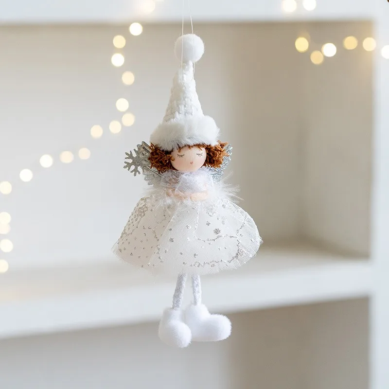 Christmas decoration Christmas tree mesh angel girl pendant children's cute gift adornos navidad 2024
