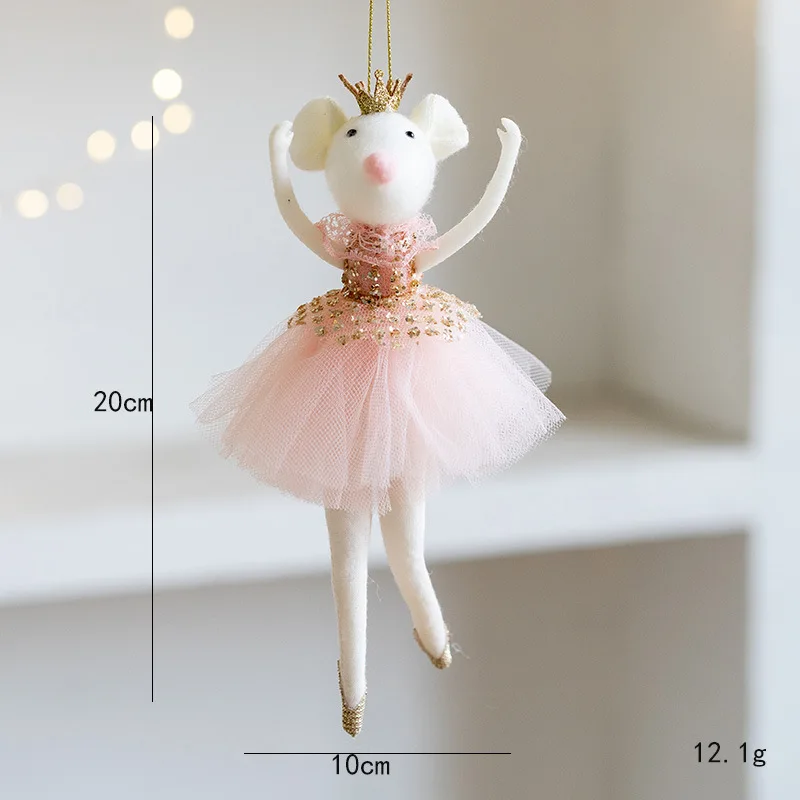 Christmas decoration Christmas tree mesh angel girl pendant children's cute gift adornos navidad 2024