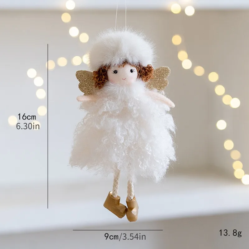Christmas decoration Christmas tree mesh angel girl pendant children's cute gift adornos navidad 2024