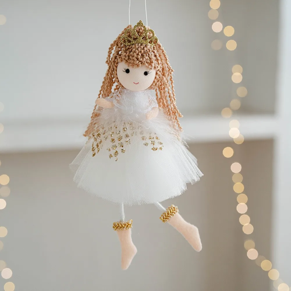 Christmas decoration Christmas tree mesh angel girl pendant children's cute gift adornos navidad 2024