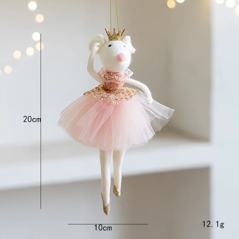 Christmas decoration Christmas tree mesh angel girl pendant children's cute gift adornos navidad 2024