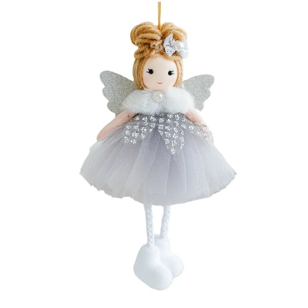 Christmas decoration Christmas tree mesh angel girl pendant children's cute gift adornos navidad 2024