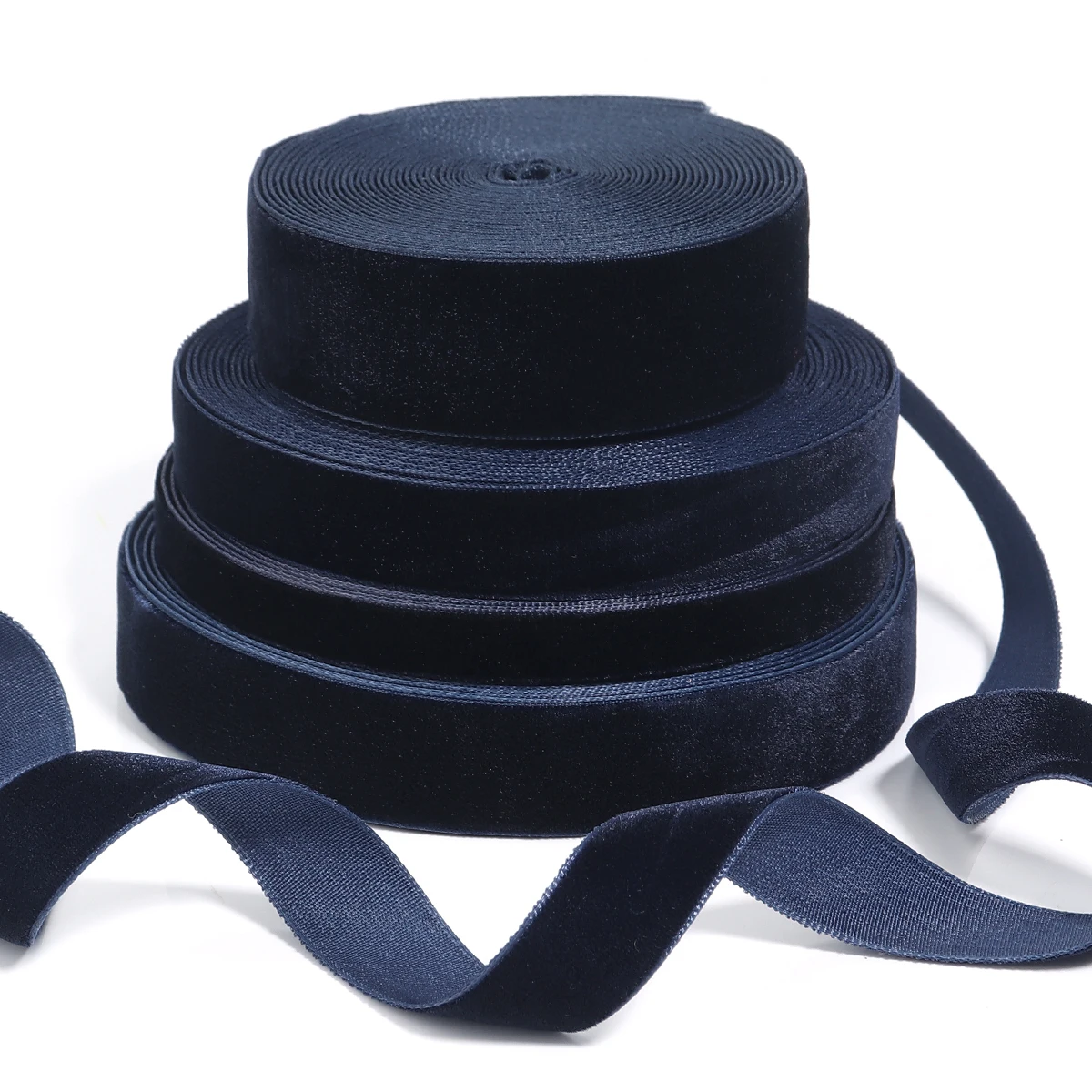 5-10Yards Dark Blue Velvet Ribbon Christmas Lace Ribbons Wholesale Gift Wrapping Decoration Handmade Holiday Party Decoration