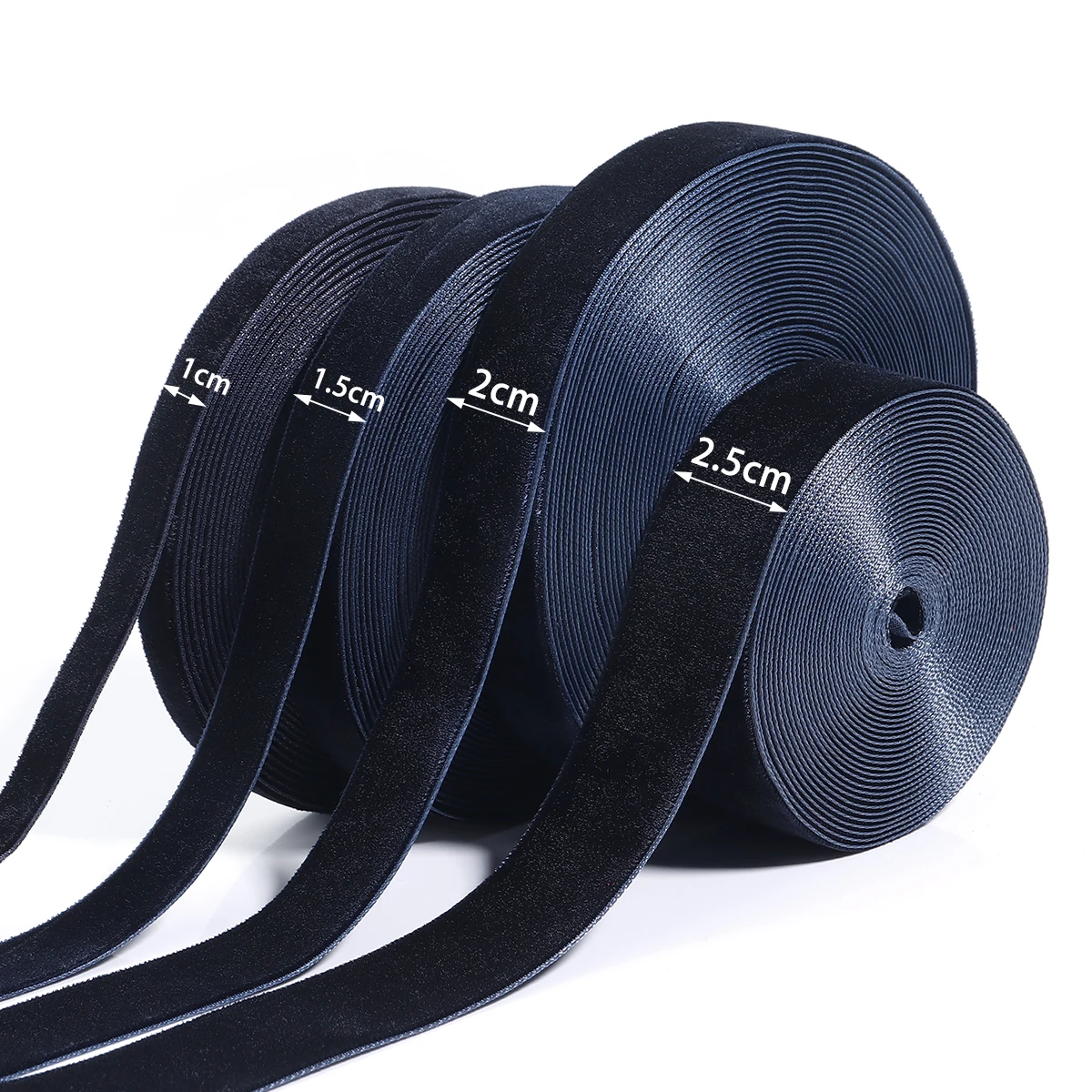 5-10Yards Dark Blue Velvet Ribbon Christmas Lace Ribbons Wholesale Gift Wrapping Decoration Handmade Holiday Party Decoration